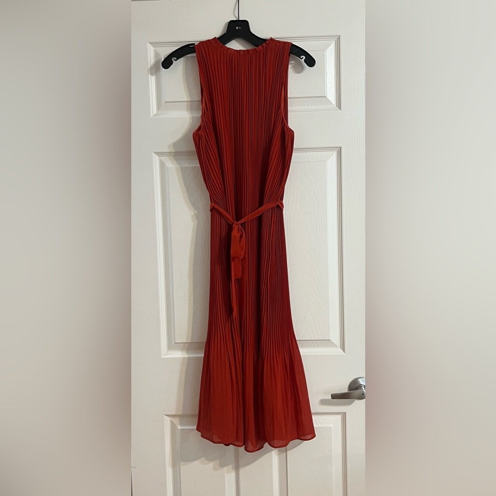 A New Day Pleated Tie Front Dress